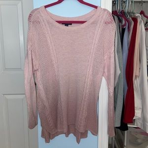 American Eagle pink ombre sweater
